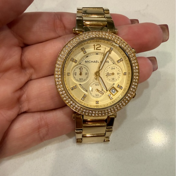 EUC Michael Kors® Chronograph 'Parker' Women's Watch MK5354 - Picture 5 of 8